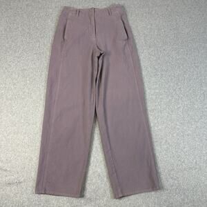 Wilfred Free Wide Leg Pants WMNS SZ 2 Purple High Rise Lavendar Cotton Straight